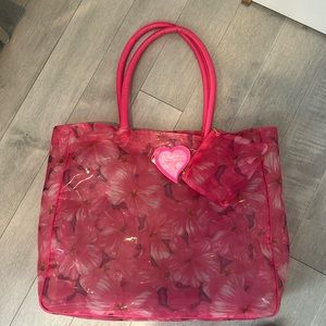 Vintage Victoria’s Secret Carry-All Tote with Matching Zippered Purse.